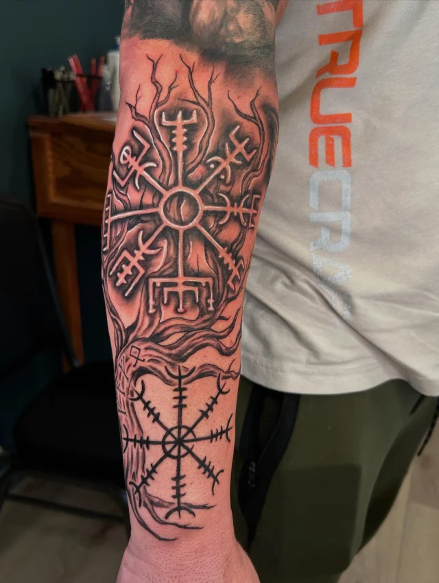 Started the next phase on an existing sleeve!  Thank you for the trust Nate!  Looking forward to the next session!