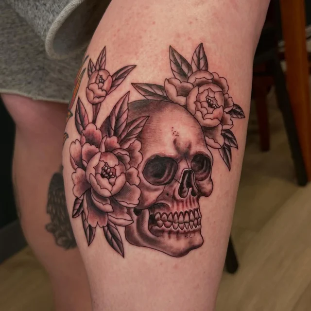 Got to tattoo a piece of flash I had on the wall for quite some time!  One of my favorite clients Shawn always comes through at the best times when I have openings!  As always thanks bud, and I appreciate you!